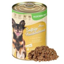 12 x 400 g Lecker.Pet Josie's Saftige Fleischmahlzeit Sensitiv mit Pute & Reis Hundefutter Nassfutter