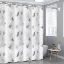 180 x 180cm Rideau de Douche, Rideau de Salle de Bain, Rideau de Baignoire, Rideau Anti Moisissure, Rideau de Douche Imperméable, Rideau de Douche de