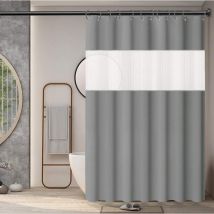 Blue Dream - 180 x 180cm, Waterproof Mildew Resistant Shower Curtain with Hooks, Mold Resistant, Antibacterial, Easy to Clean, Shower Curtains for