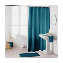 Blue Dream - 180 x 200 cm, interior softness 1800690 Shower Curtain with Hooks, Polyester, Petrol