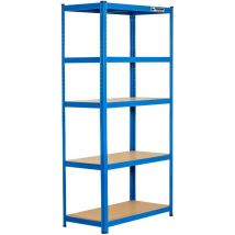 Rhino Racking - 5-Tier Garage Shelving Unit 180x90x45cm Blue 200kg per tier