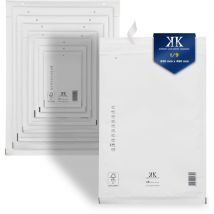 Kk Verpackungen - 1800 Luftpolster-versandtaschen I9 I/9 320x450mm (außenmaß) Din A3+ Weiß