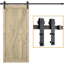 Petites Ecrevisses - 150cm Kit de Quincaillerie Porte Coulissante Rail pour Porte de Grange Garage Chambre Charge 150kg