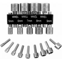 Ahlsen - 18Pcs adaptateur embout visseuse embout visseuse douille torx male ambout visseuse magnetique Adaptateur Embout pour Perceuse à Main,