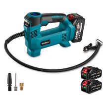 18V Akku-Inflator Akku-Kompressor tragbarer Kompressoren mit 2 batterie