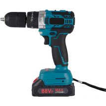 Ersandy - 18V Visseuse Devisseuse Sans Fil avec Batteries, 27-450Nm Perceuse Visseuse, 25+3 Réglages de Couple,2 Vitesses, led, pour la Bricolage,