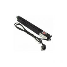 19" 12 X Iec Rack Strip With Switch For Networking