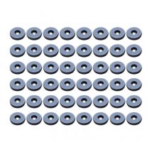 25 mm patins Meubles,Lot de 48 patins de meubles ronds en téflon,Anti-vibration Patins Glisseurs pour Meubles(Ronde)