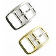 2,5cm, Argent: Boucle à double verrouillage