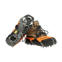 Wddnaot - 19 Teeth Crampons Stainless Steel Anti-Slip Crampons Snow and Ice Crampon for Shoe Boots Winter Safety and Protection for Fishing Walking