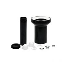 Black Toilet Waste Pipe Toilet Pan Connector Black Straight