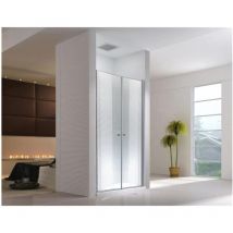 Glaszentrum Hagen - 195x195cm Porte de niche Zeus - sans bac de douche