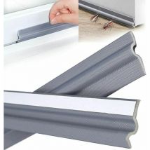 196 pouces / 5 m Gris Forme de T Boudin fenêtre coulissante Porte Entrée, PU Mousse Joint auto-adhésif isolant étanche Bande d'étanchéité pour