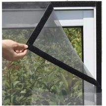 1er Set Zuschneidbares Moskitonetz für Fenster 120cm x 150cm, Anti-Insekten-Moskitonetz mit Klebeband, Feinmaschiges Moskitonetz ohne Bohren