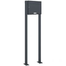 1er Standbriefkasten Anlage Freistehend ral 7016 - Anthrazit