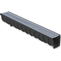 1m caniveau MEA fluid largeur 100 grille passerelle galva A15