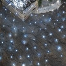 Festive Productions - 1m Plug In Multi Strand Firefly Wire Lights White Flash Bulb LEDs