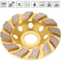 1PC 100mm Disque Diamant à Meuler Béton Poncer Ponceuse Meuleuse pour Meuleuse