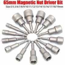 1PC 1/4'' Hex Magnetic Nut Driver Socket Metric Impact Drill Bits H10mm