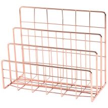 1pc Bureau Fichier Document Lettre Fer Organisateur Rack Bureau Tabletop Organisateur
