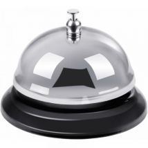 Cyslmuk - 1pc Cloche de comptoir, cloche de service, cloche de réception, 10x6,5cm, sonnerie de cloche de service