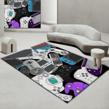 1pc Console de jeu salon chambre tapis jeu jeu vidéo poignée tapis de chevet tapis (M1 5080CM)