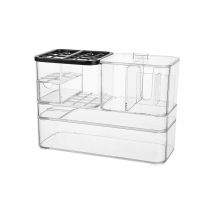 1 support de bureau pour rangement de produits cosmétiques, boîte à bijoux