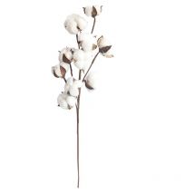 1Pc getrocknete gefälschte Baumwollblume künstliche Pflanze Floral Branch Stage