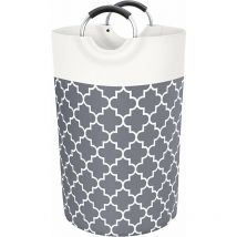 Serbia - 1pc Gris 82L Panier Armoire Bac Linge Panier Linge Corbeille a Linge Panier a Linge Panier Linge Sale Panier a Linge Armoire De Rangement