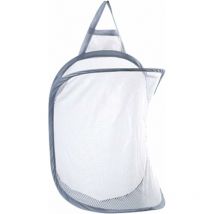 Serbia - 1pc Panier à Linge Suspendu,Panier Linge,Sac a Linge Sale Pliable,Corbeilles à Linge Pliable Maille Filet Avec Crochets Panier a Linge
