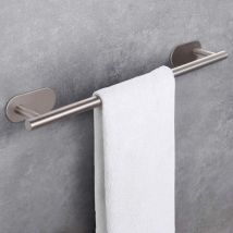 1pc Porte-serviettes 50 cm, porte-serviettes mural autocollant, pas besoin de percer des trous, étanche et antirouille