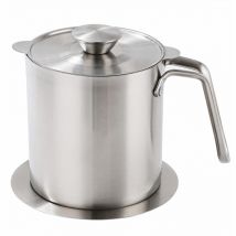 1Pc Pot de filtre à huile Filtre à graisse Bouilloire Récipient à graisse de cuisine avec couvercle