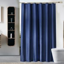 1pc Rideau de Douche joli Anti-Moisissure étanche Rideau de Bain Imperméable, 180x180cm(bleu foncé) - Ahlsen