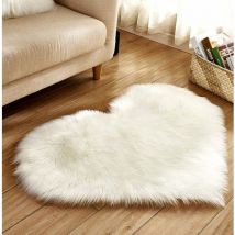 1pc Tapis Fluffy Heart Shaped Shaggy Tapis De Souple Chambre Poilu Tapis pour Chambres Salon Chambres Enfants Décor-Fei Yu