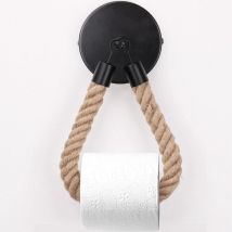 1pc Twine Roll Holder Retro Toilet Paper Mounted Tissue Holder Wall Mounted Towel Holder Secures Towel Ring Bathroom Toilet Paper Holder Storage