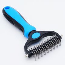 Cyslmuk - 1pc(Bleu) Brosses pour chiens, brosses pour chats, peignes de toilettage professionnels pour chiens et brosses pour chiens à poils longs,