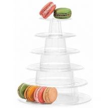 Jormftte - 1pcs 6 tier macaroon tower cake stand cupcake stand wedding cake stand for dessert and food baking service hP8tqLdRmR