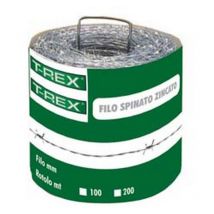 1 pz filo ferro spinato zincato - rotolo da MT.200