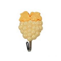 1BLISTER ganci adesivi plastica 'frutta uva' - MM.50X80H., in blister da PZ.2