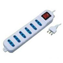 1BLISTER multipresa compatta 6 posti con interruttore