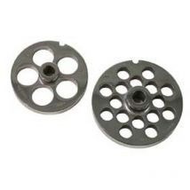 1BLISTER piastre in acciaio temprato per tritacarne elettrici - N22 foro MM.20