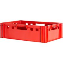 Kingpower - 1x Boucher Caisse Viande Caisse Eurofleischkiste Rouge Caisse Empilement Plastique