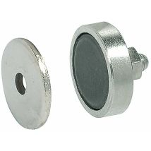 1x fermeture magnétique puissant loqueteau loquet avec contre plaque à visser M5 meuble placard étagère cuisine salle de bain