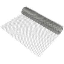 Grillage métallique en acier galvanisé 100 cm x 25 m gris 1 rouleau [ Pro.tec