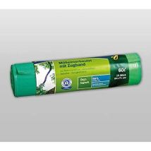 Mülleimerbeutel mit Zugband 60 l grün – 241006 – Secolan