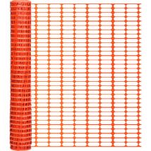 Tolletour - 1x50m Barrière de signalisation et balisage plastique orange, clôture de jardin
