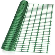 1x50m Barrière de signalisation et balisage plastique vert, clôture de jardin