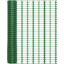 Jopassy - 1x50m Bauzaun Absperrzaun Geflügelzaun Schutznetz Begrenzungszaun Absperrnetz Warnzaun Hühnerzaun, Kunststoff, Grün