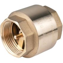 Messing-Rückschlagventil 2" IG x IG – Max. Druck 12 bar – Max. Temperatur +100 °C – Dichtung NBR