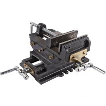 2-Achsen Maschinenschraubstock Schraubstock 125 mm Backenbreite